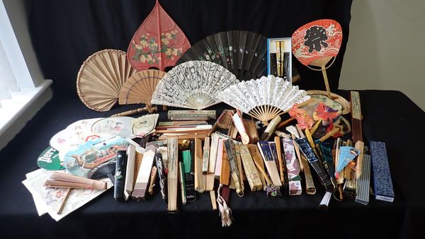 A COLLECTION OF VINTAGE FANS