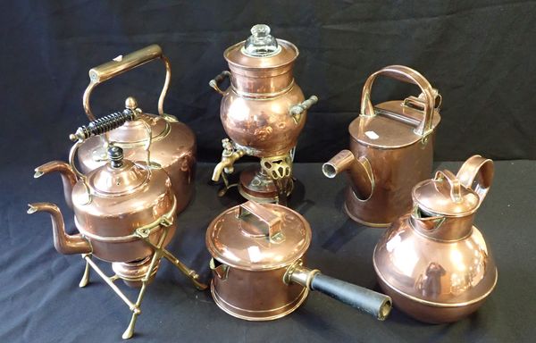 A VICTORIAN COPPER KETTLE