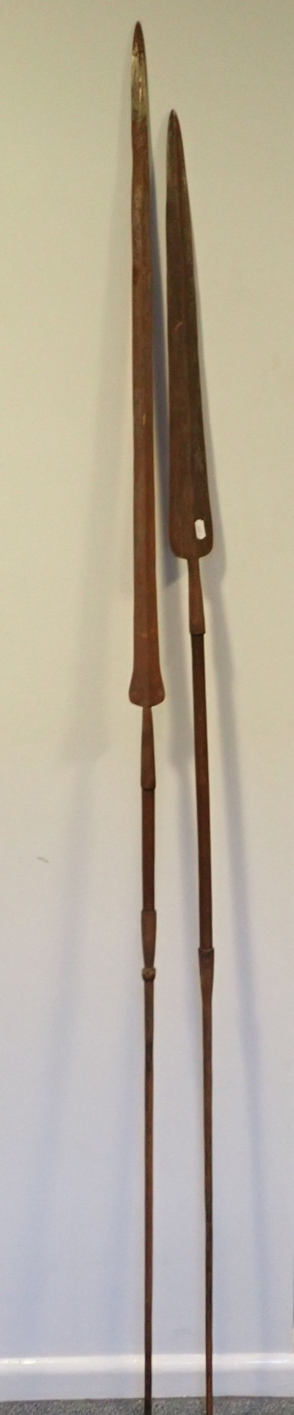 TWO  MAASAI SPEARS