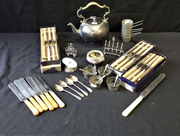 A COLLECTION OF SILVER-PLATED WARE