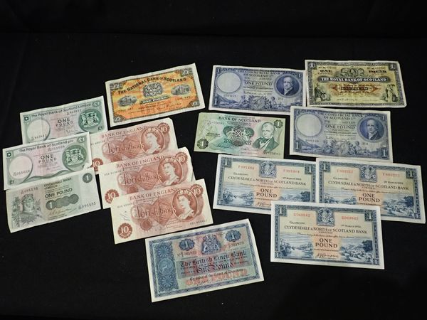 A COLLECTION OF ENGLISH AND SCOTTISH BANK NOTES