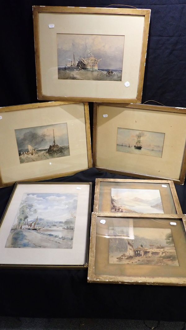 A COLLECTION OF WATERCOLOURS OF RURAL AND MARITIME SCENES