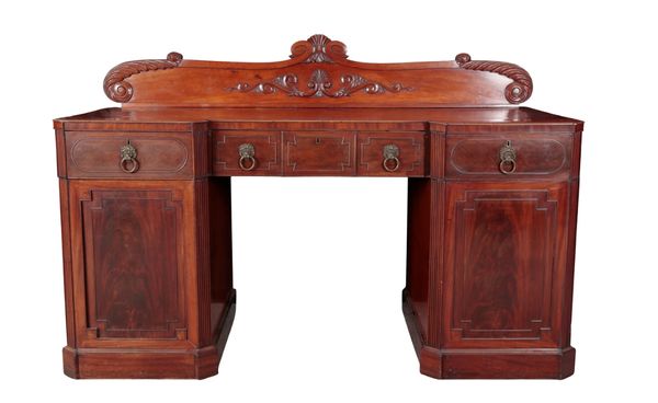 A REGENCY MAHOGANY SIDEBOARD