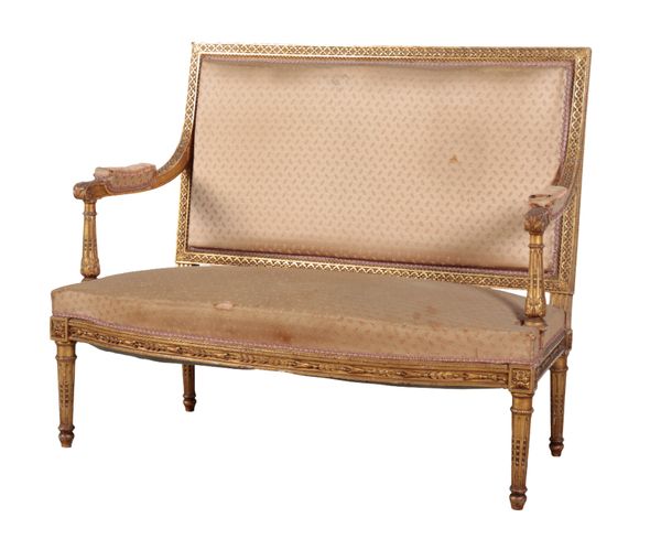 A LOUIS XVI STYLE GILWOOD SETTEE