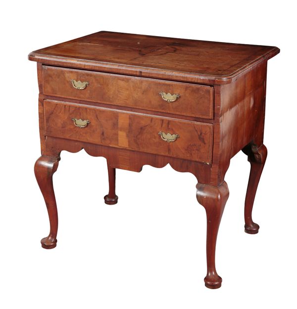 A GEORGE II WALNUT LOWBOY