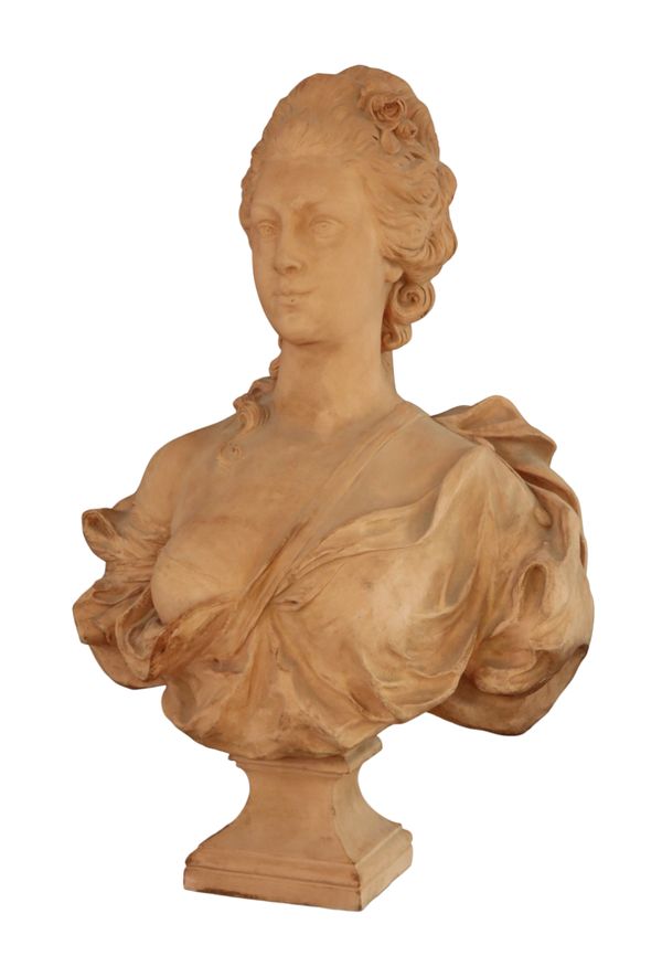 LEON ERNEST DRIVIER (1878-1851), PORTRAIT BUST OF MARIE ANTOINETTE