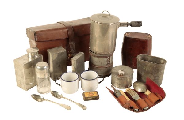 A VICTORIAN TWO PERSON PICNIC SET