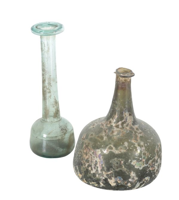 A 17TH CENTURY ONION BOTTLE