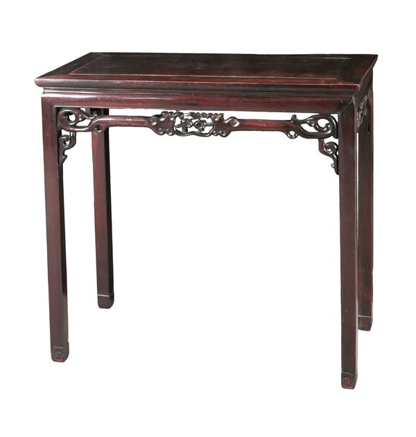 A CHINESE HARDWOOD ALTAR OR SIDE TABLE