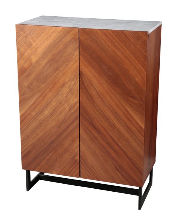 A CONTEMPORARY CABINET OF MID CENTURY DESIGN