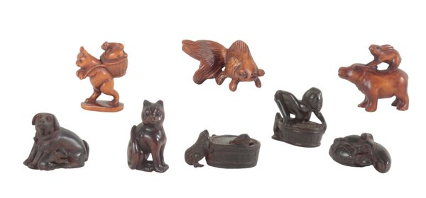 A COLLECTION OF EIGHT JAPANESE NETSUKE