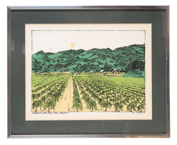 EARL THOLLANDER (1922-2001) 'Vineyards of the Napa Valley, California'