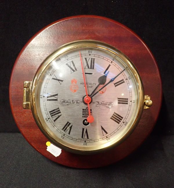 AN ADMIRALTY 8 DAY BULKHEAD CLOCK, S.E. WILLS, LIVERPOOL