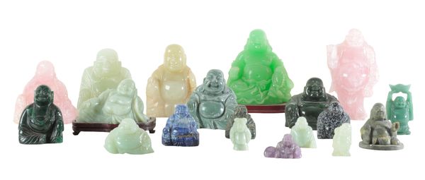 A COLLECTION OF NINETEEN CHINESE BUDDHAS