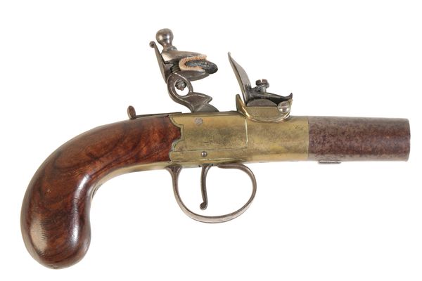 G.GOODWIN & CO.: A FLINTLOCK POCKET PISTOL