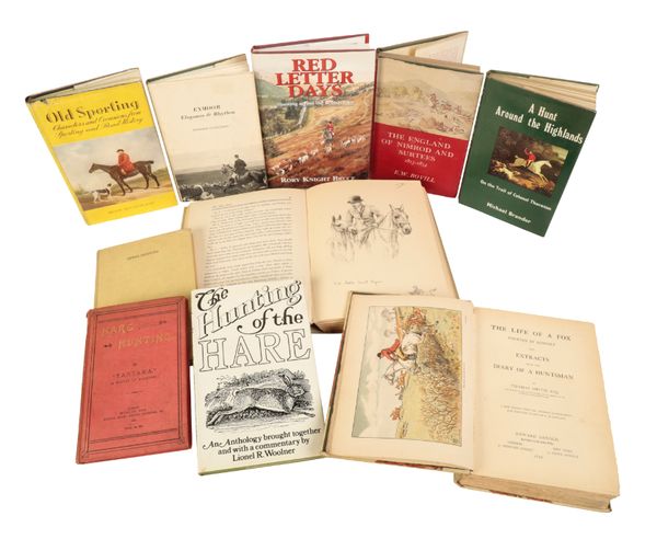 TEN VARIOUS  BOOKS ON HUNTING