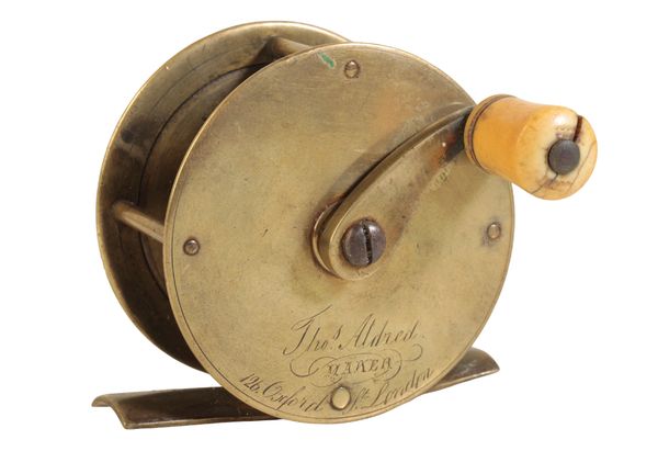 THOMAS ALDRED OF LONDON: A BRASS TROUT REEL