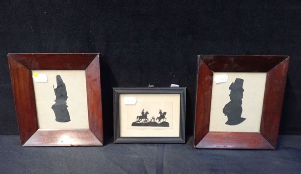 A PAIR OF 19TH CENTURY SILHOUETTES