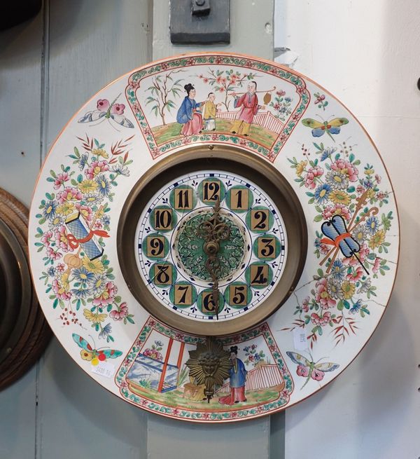 A 19TH CENTURY FRENCH WALL CLOCK