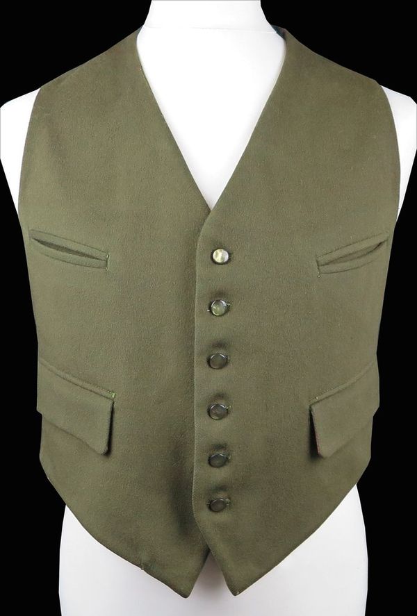 A VINTAGE DOE SKIN WAISTCOAT