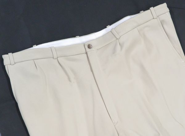 GORRINGE: A PAIR OF BEIGE QUORN NARROW WAIST BREECHES