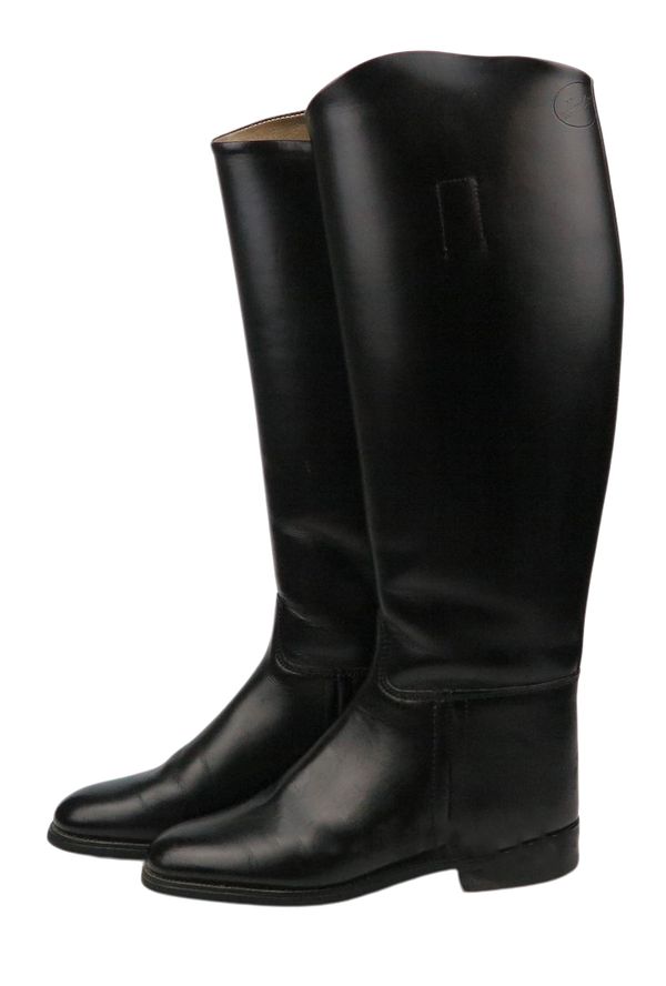 HAWKINS: A PAIR BLACK RIDING BOOTS