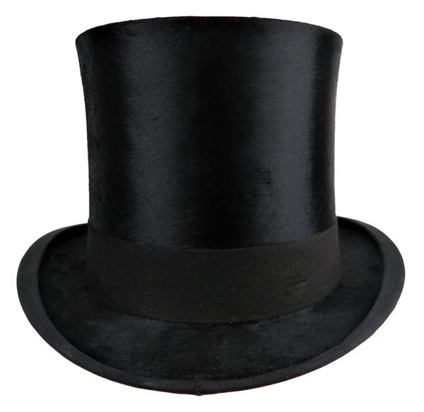 CUTHBERTSON OF LONDON: A BLACK SILK TOP HAT