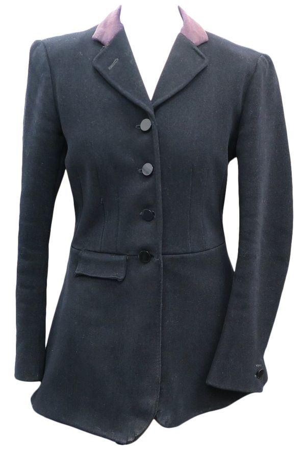 FRANK HALL OF MARKET HARBOROUGH: A LADY'S BLACK HUNTING COAT