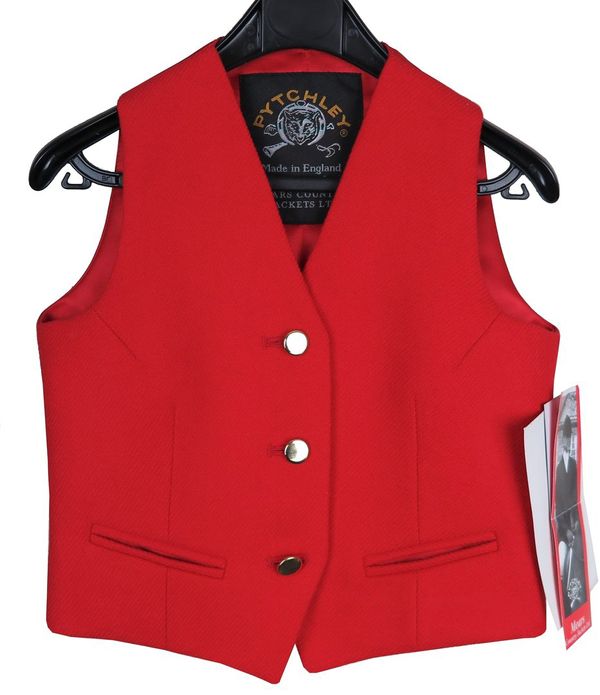 MEARS COUNTRY JACKETS LTD: A CHILD'S RED HUNTING WAISTCOAT