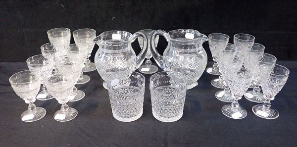 A PART SET OF GLASSWARE