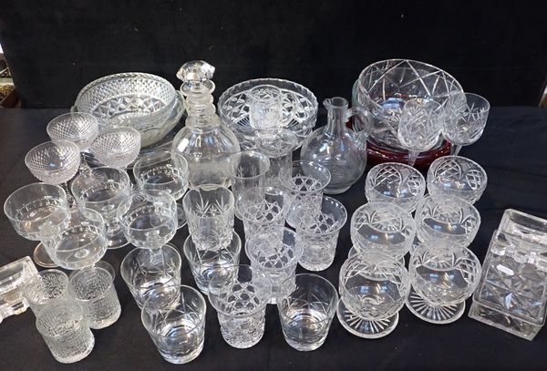 A COLLECTION OF DOMESTIC GLASSWARE