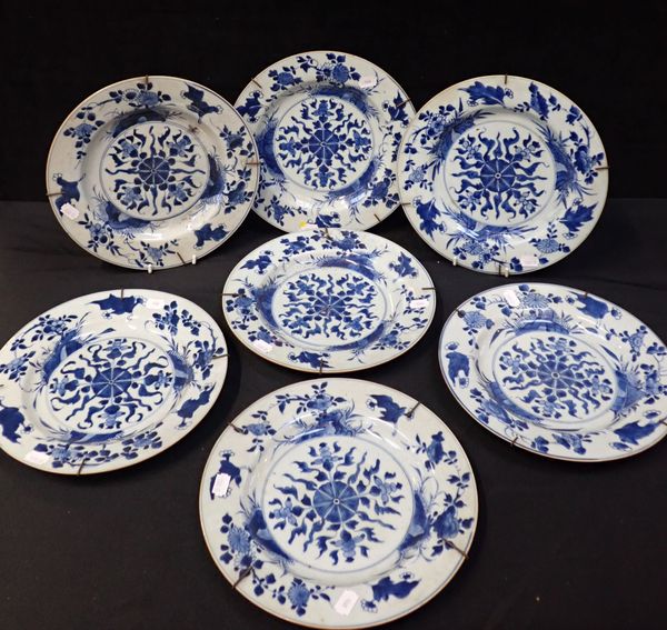 SEVEN CHINESE EXPORT PLATES