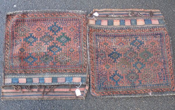 A PAIR OF BELOUCH SADDLE BAGS