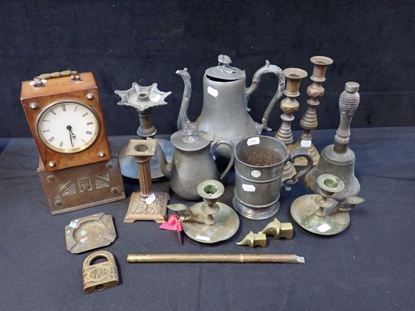 A FRENCH WALNUT CASED CLOCK