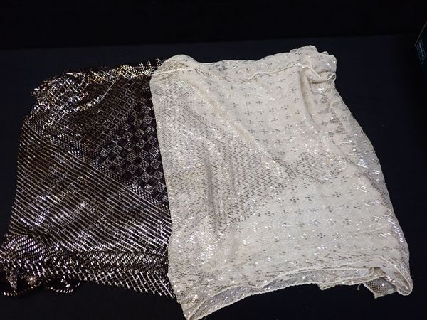 TWO EGYPTIAN ASSUIT SHAWLS