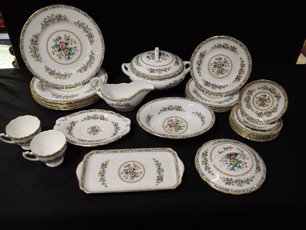 A COALPORT 'MING ROSE'  PART DINNER SERVICE