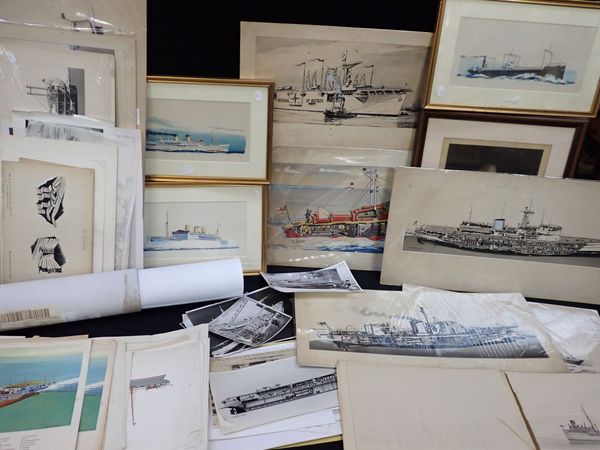 LAURENCE DUNN: MARITIME WATERCOLOURS, DRAWINGS