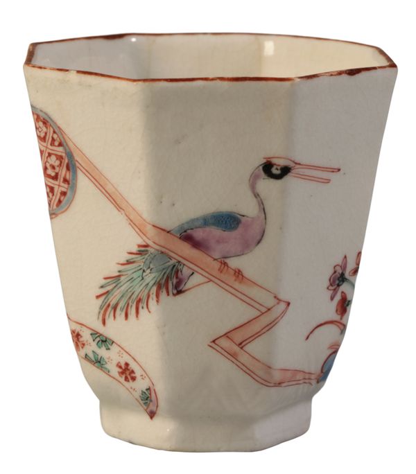 A DEHUA OCTAGONAL BEAKER,