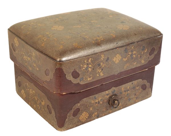 A MAKIE LACQUER COVERED DOCUMENT BOX