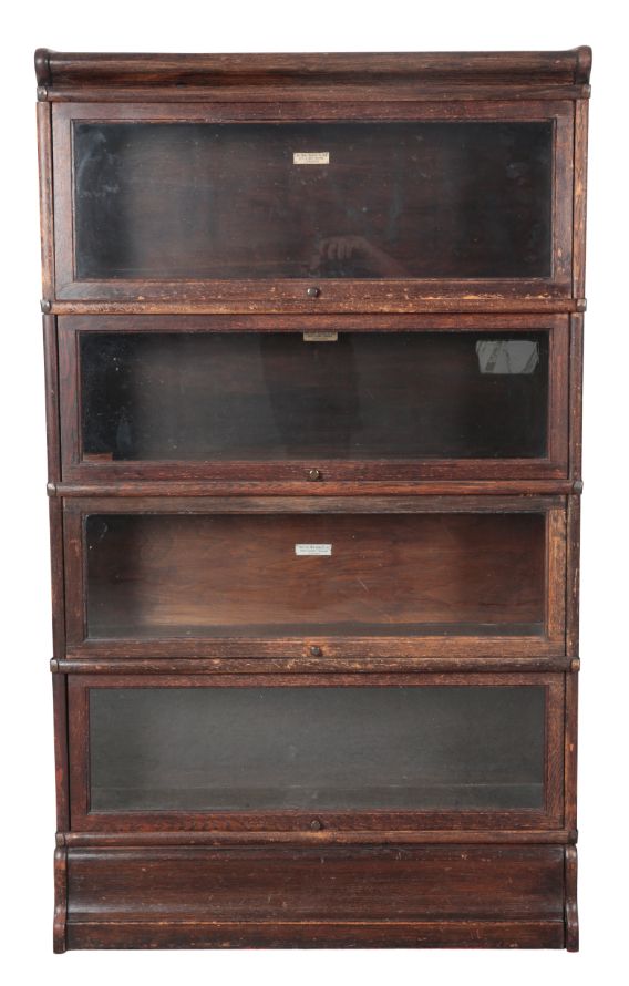 A GLOBE WERNICKE COMPANY LTD FOUR SECTION BOOKCASE