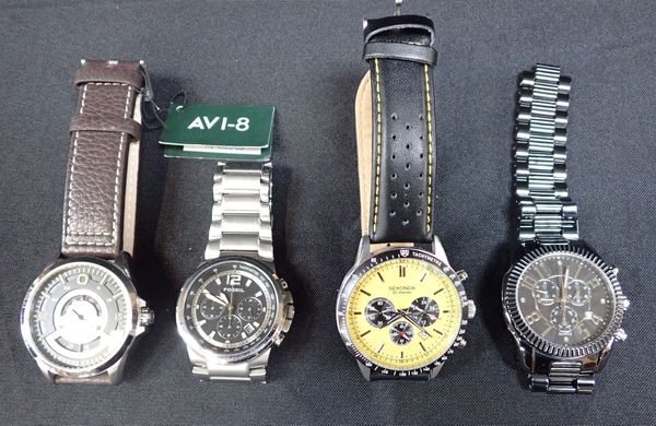 FOUR GENTLEMANS WRISTWATCHES