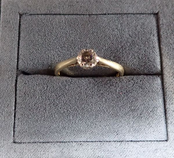 A DIAMOND SOLITAIRE RING