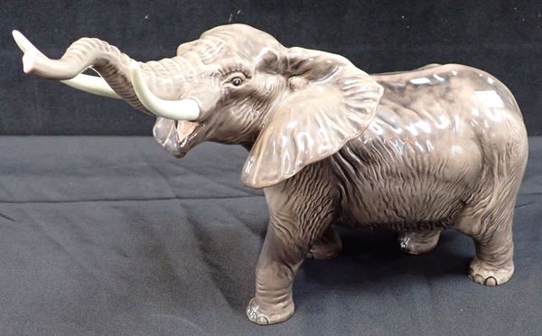 A BESWICK BULL ELEPHANT