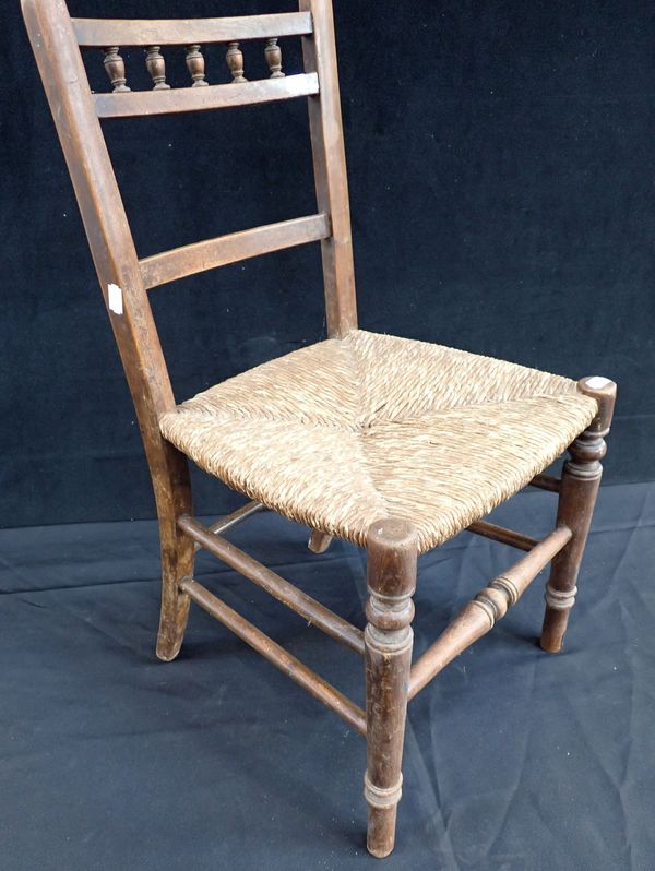 A VICTORIAN CHILD’S BEECHWOOD CHAIR