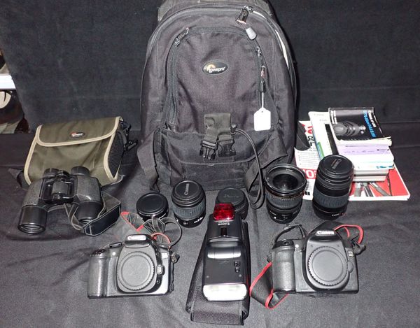 TWO CANON EOS DIGITAL SLR CAMERAS - 50D & 20D