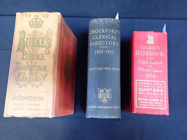 BURKE'S, PEERAGE, BARONETAGE AND KNIGHTAGE 1949