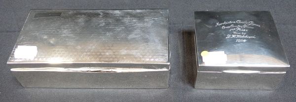 A CHESTER SILVER CIGARETTE BOX