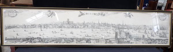 A REPRODUCTION OF VISSCHER'S ENGRAVED PANORAMA OF LONDON