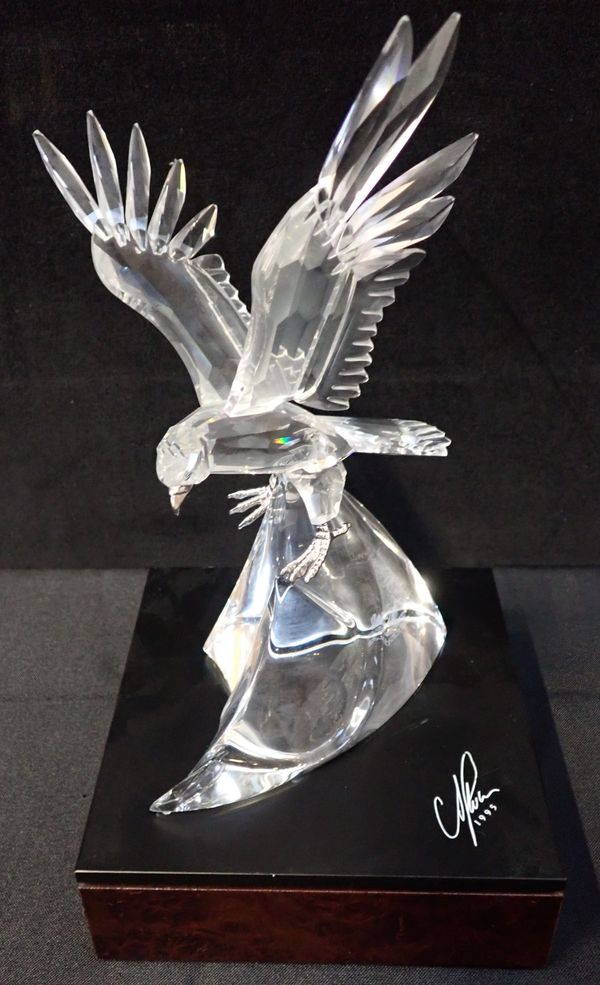 A SWAROVSKI SILVER CRYSTAL LIMITED EDITION FIGURE ‘EAGLE’