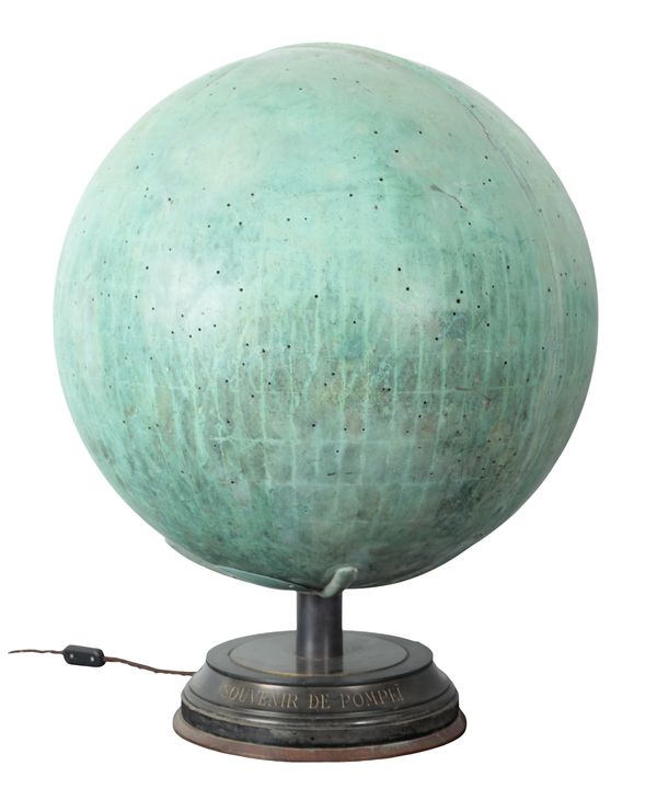 A LARGE BRONZE CONSTELLATION GLOBE